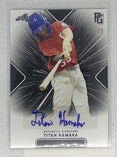 2021 LEAF PERFECT GAME TITAN KAMAKA BLACK PAPER AUTO # 2/50