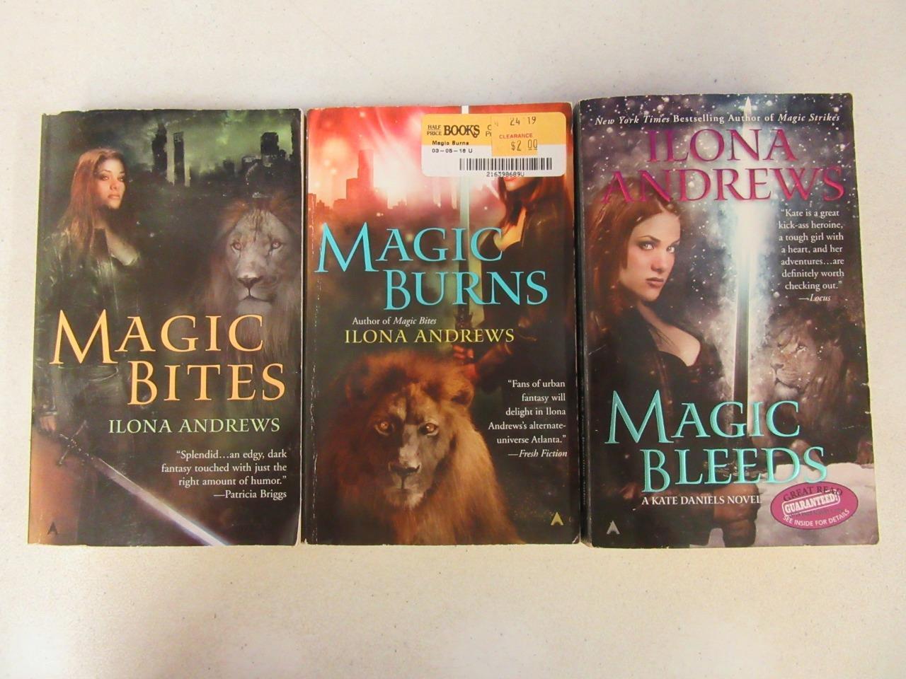 Gå ned Tilståelse læser Lot (3) ILONA ANDREWS Paranormal Romance Books MAGIC KATE DANIELS SERIES  #1-2, 4 | eBay