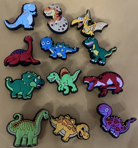 12 Dinosaurs Boys Shoe Charms NEW
