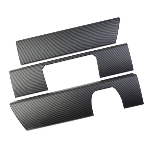 Carbon fiber style central control dashboard panel trim for Tesla Cybertrunk - Picture 7 of 19