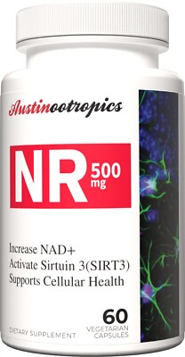 NR - Nicotinamide Riboside (60 Capsules) - Certified 99% PURE Powder