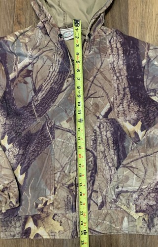 Pella Realtree Hardwoods 20-200 Camo Hooded Jacket Mens M Reg Full Zip - Picture 2 of 12