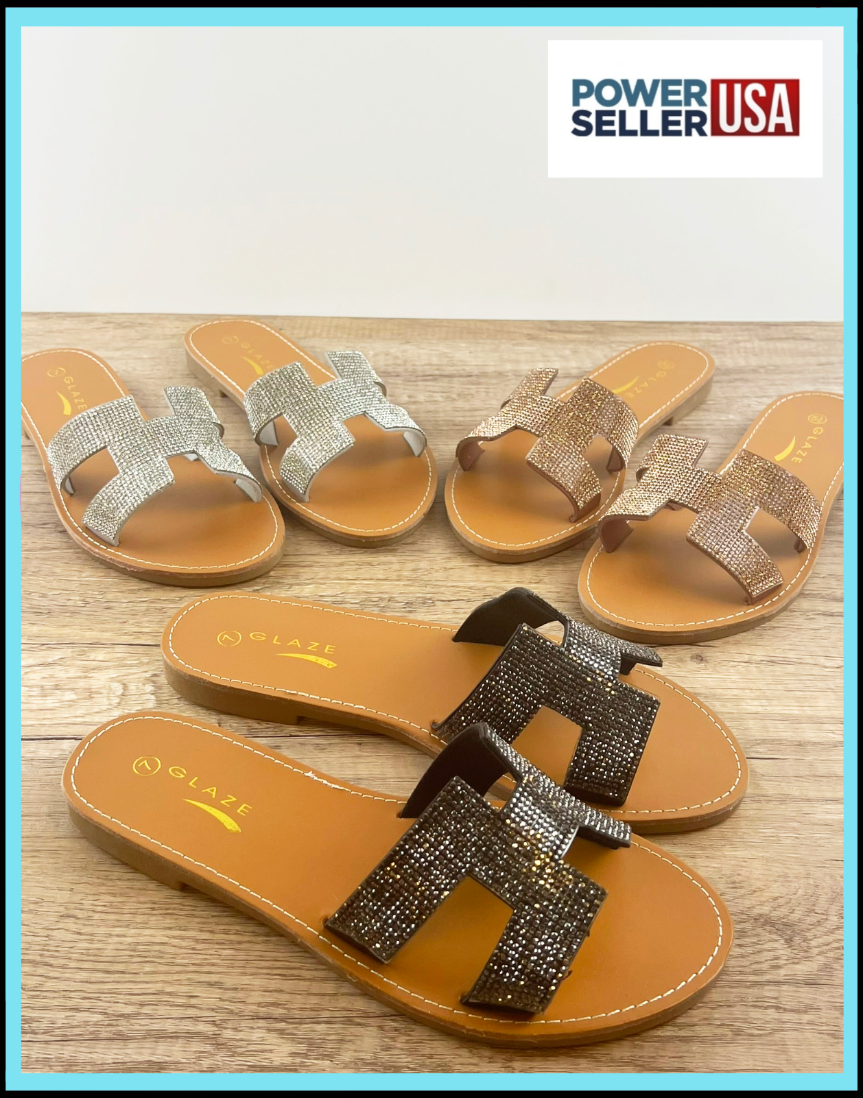 New** Women Flat Sandals H Design Summer Open Toe Shoes Flexible Size 5-10  | eBay
