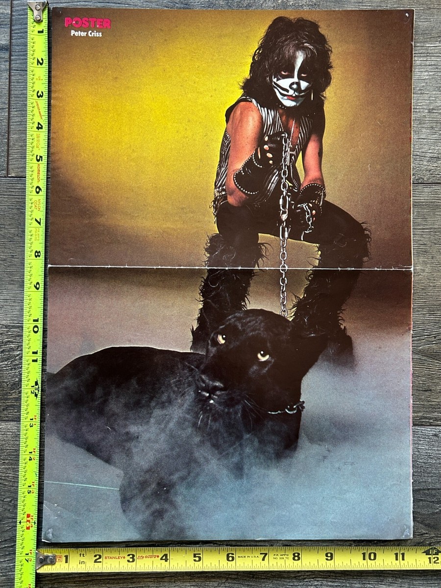 KISS Poster Centerfold Peter Criss Panther 1978 Solo Albums