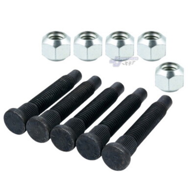 5/8 EXTRA LONG Wheel Stud Lug Nut Kit Racing Lugnuts Studs IMCA (5)