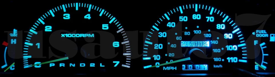Dash Cluster Gauge AQUA BLUE LED LIGHT BULB KIT Fit 95-98 Toyota 4Runner 3rd Gen - Image 4 of 4