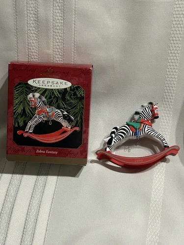 Hallmark Keepsake Ornament 1999 Zebra Fantasy
