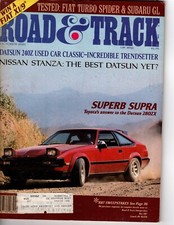 Road &Track Magazine October 1981, Datsun 240Z, 1954 Jaguar XK-120 Centerfold