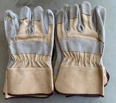 9 Pairs -CONDOR Leather Gloves: Large, Cowhide, Premium, Glove, Full Finger