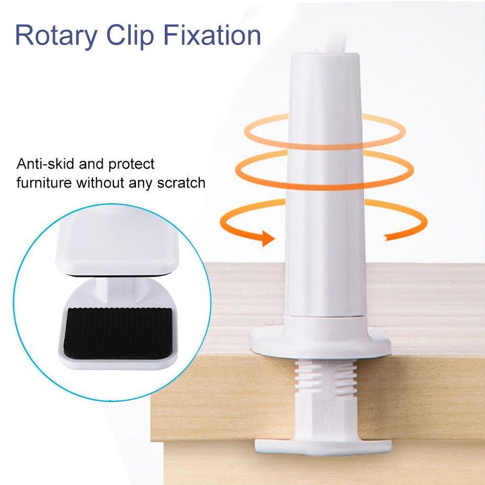 Soporte de montaje de escritorio 360º para cama perezosa cuello de cisne para iPad Samsung Android Tablet Foto 3 de 4