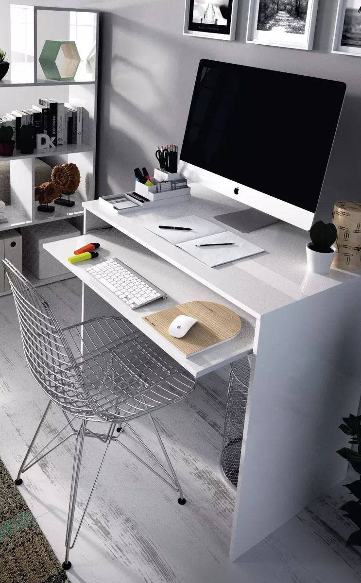 iJOY Childrens Homework Study Desk Computer Desk in WHITE