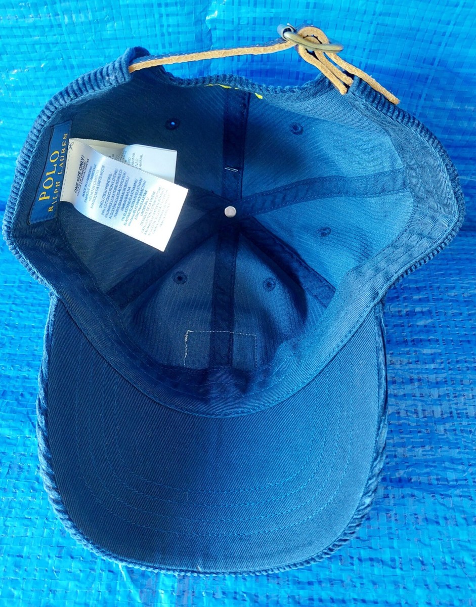 Polo Ralph Lauren Polo Country Corduroy Navy Hat Cap Sportsman