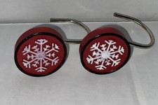 Shower Curtain Hooks Rings,Snowflake
