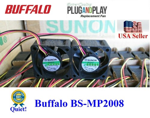 2x*Quiet* Replacement Fans for BS-MP2008 Buffalo Gigabit 8 Port Business Switch - Picture 5 of 10