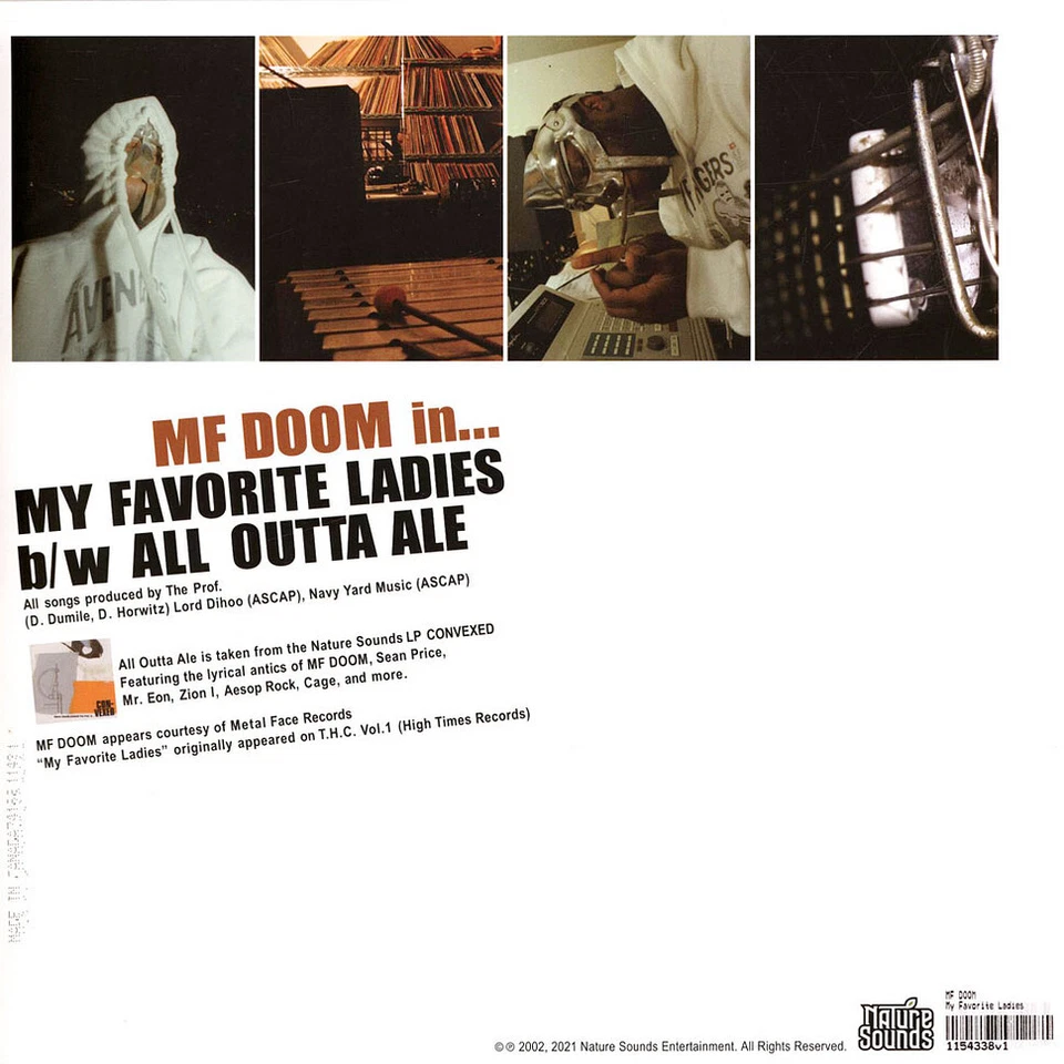 MF DOOM - My Favorite Ladies (Vinyl 12" - 2002 - US - Reissue) - Bild 2 von 2