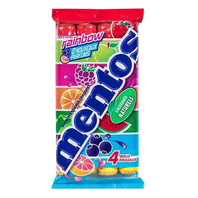 Mentos Rainbow, 4 X 37.5g
