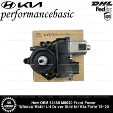 New OEM 82450 M6020 Front Power Window Motor LH Driver Side for Kia Forte 19-20