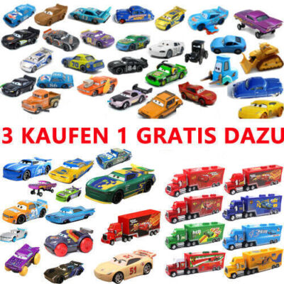 Disneys Pixar Cars 1:55 Blitz McQueen Finn Mcraket Diecast Kinder Auto Spielzeug