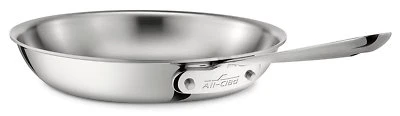 All-Clad Stainless Steel D3 and D5 Fry Pans, Your Choice of 8"- 9"- 10" - 12"