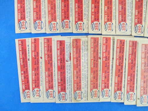 107 different 1957 Topps Baseball VG-EX, EX card #s are shown - Picture 14 of 15