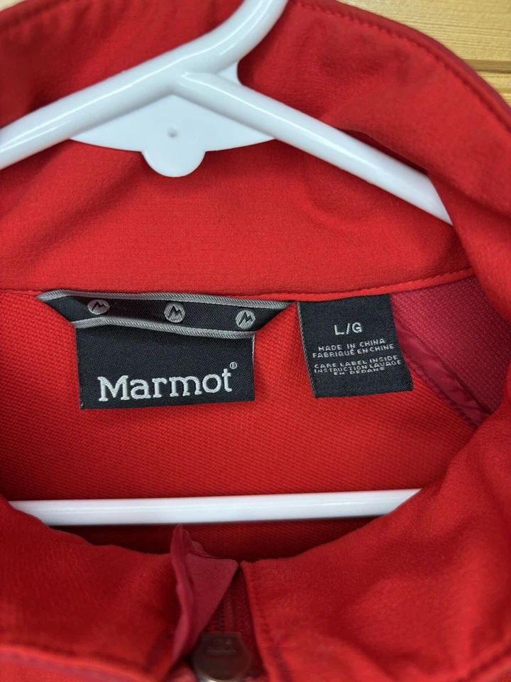 Marmot M3 Tempo Jacket Men’s Large Red Soft Shell Full Zip Stretch Coat Pockets - Image 4 of 4