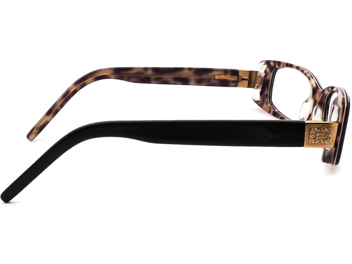 DOLCE & GABBANA Eyeglasses DG3006-B 640 Black/Gold Rectangular 