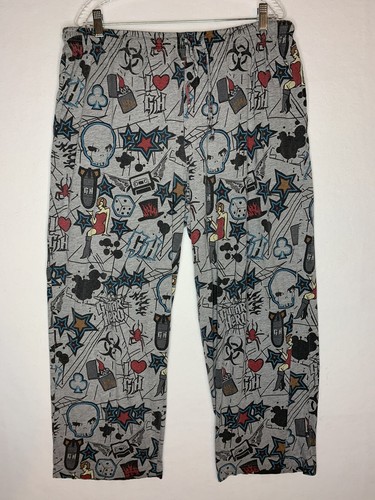 Guitar Hero Gray Pajama Pants Adult Men 