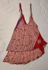 Uzbec Interior Liner Style INDIAN FANCY 100  SILK PRINTED TOP  SZ. M