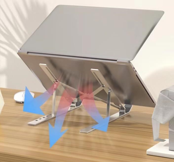 Portable Aluminum Alloy Laptop Stand Folding Cooling Raised Stand Portable Aluminum Alloy Laptop Stand Folding Cooling Raised Stand