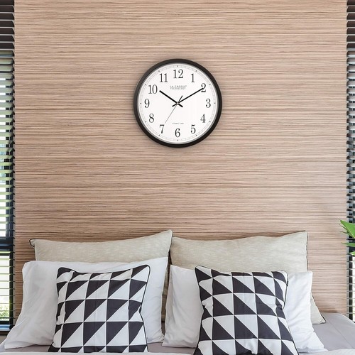Stylish 14-Inch Analog Wall Clock with Daylight Saving Time Feature - Picture 8 of 8