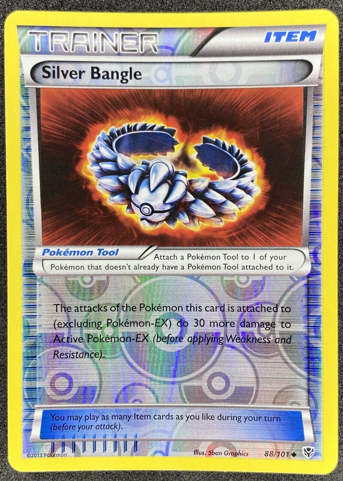 Pokemon -Silver Bangle - 88/101 - Reverse Holo - Plasma Blast - NM/M