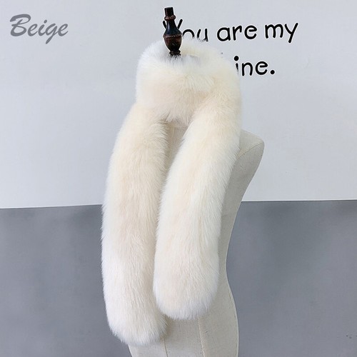 Ladies Winter Faux Fur Scarf Neck Warm Wrap Extra Large Collar Shawl Stole Shrug - Picture 54 of 59