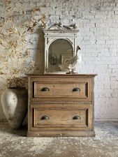 Antique Victorian Pine Rustic Chest Of Drawers Dresser