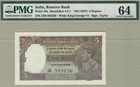 INDIA: 10 Rupees Banknote,(UNC PMG64),P-18a,1937,No Reserve!