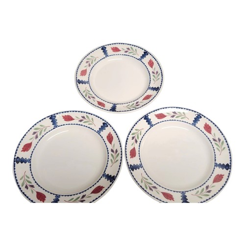 Adams Lancaster DINNER PLATES 10 1/8” England English China IRONSTONE Set of 3 - Picture 3 of 14