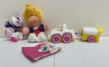 1980s Fisher-Price Smooshees Cuddlers Kathy and Kittycamp Complete 7792