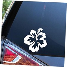 Hibiscus Flower Hawaiian Vinyl Car Decal Sticker Floral Cars Trucks Vans