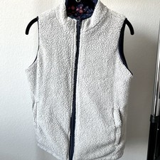 Buffalo David Bitton Women's Reversible Sherpa Vest Fits S/M