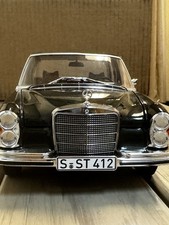 NOREV 1:18 1968 Mercedes-Benz 280 SE Black Diecast Model Car