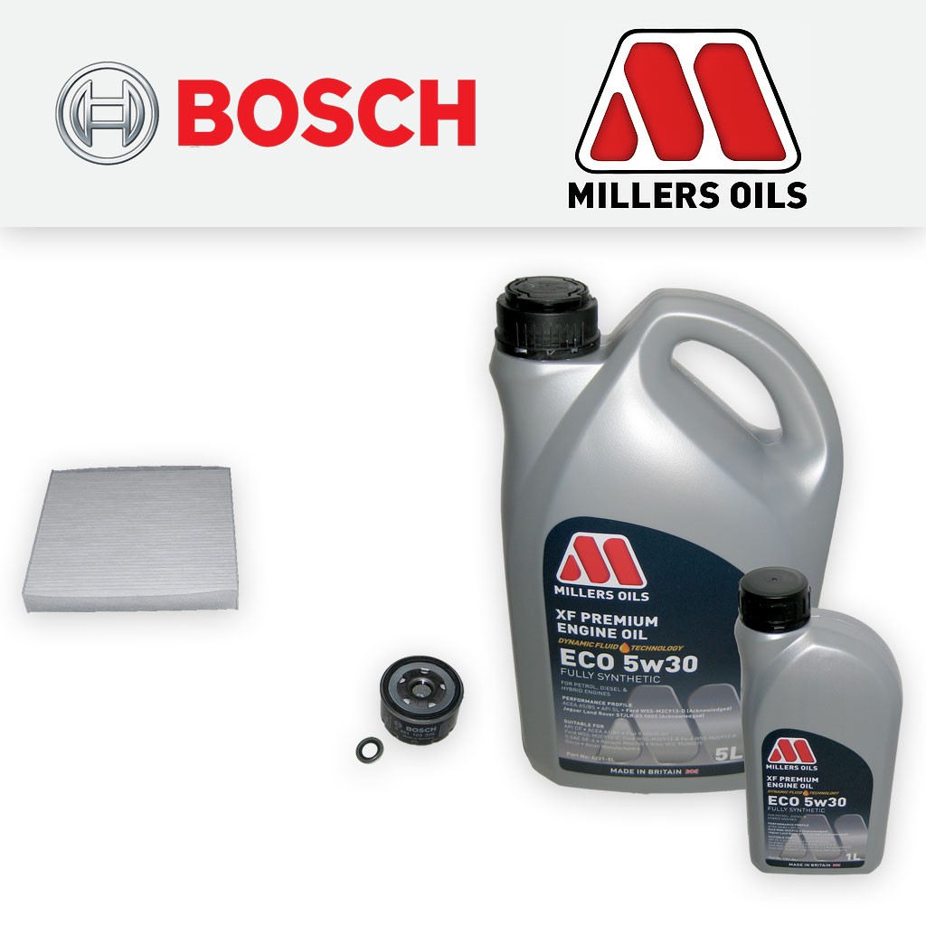 SERVICE KIT for RENAULT LAGUNA II 1.8 16V OIL CABIN FILTERS +ECO OIL (2001-2007)