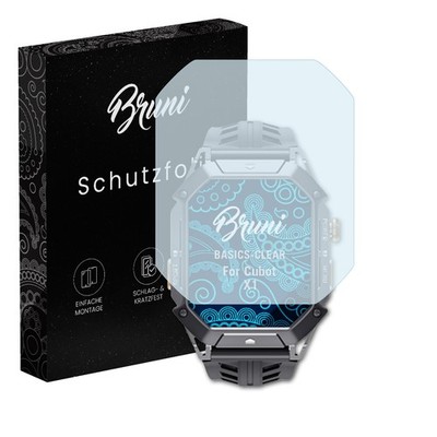 Bruni 2x Folie für Cubot X1 Schutzfolie Displayschutzfolie