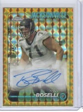TONY BOSELLI 2024 Topps Chrome Gold Geometric Auto Jacksonville Jaguars 30/50
