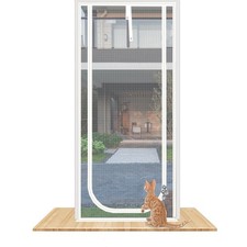 Reinforced Cat Screen Door,Fits Door Opening Size 36''x 84'',Thickened Cat Re...