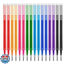 16Pcs 0.5mm Colorful Erasable Gel Ink Pen Refills Compatible with Frixion Fri...