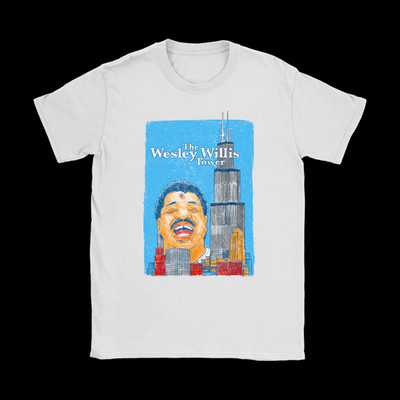The Wesley Willis Tower T-shirt Unisex Cotton Classic All Sizes P135