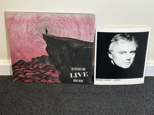 Roger Taylor The Outsider Tour Live Pink Vinyl Double Lp Sealed + Bonus Queen