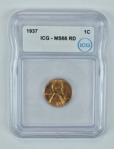 1937 Lincoln Wheat Cent MS66 RD ICG