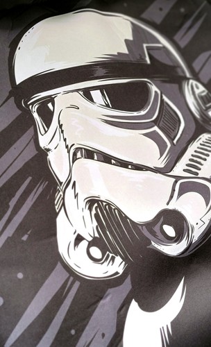 New Design Star Wars Stormtrooper Black Cloth Car Seat Covers Set For Audi - Picture 5 of 9