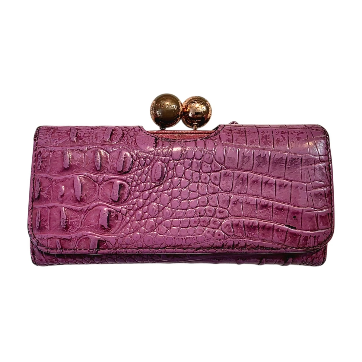 Ted Baker Patten Leather Large Rose Gold Wallet New with tag Ted Baker Pink Patent Leather Wallets for Women for sale | eBay main image 4