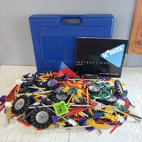 Complete 1800 piece K'NEX Giant Set 60020 (50) Instructions Plastic Blue Box 